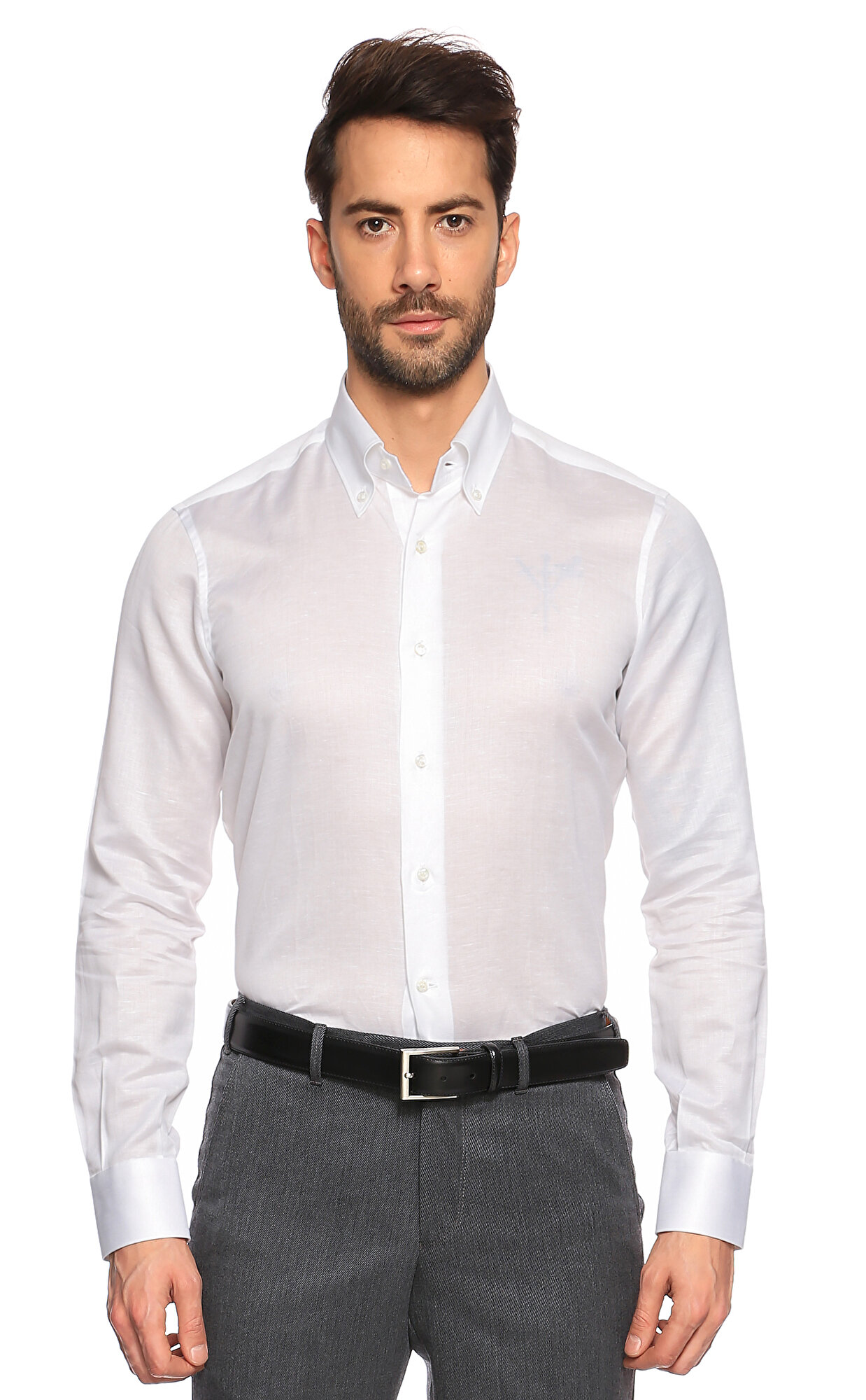 Fray Erkek Beyaz Gömlek FRY777BOSTON1WHITE Brandroom