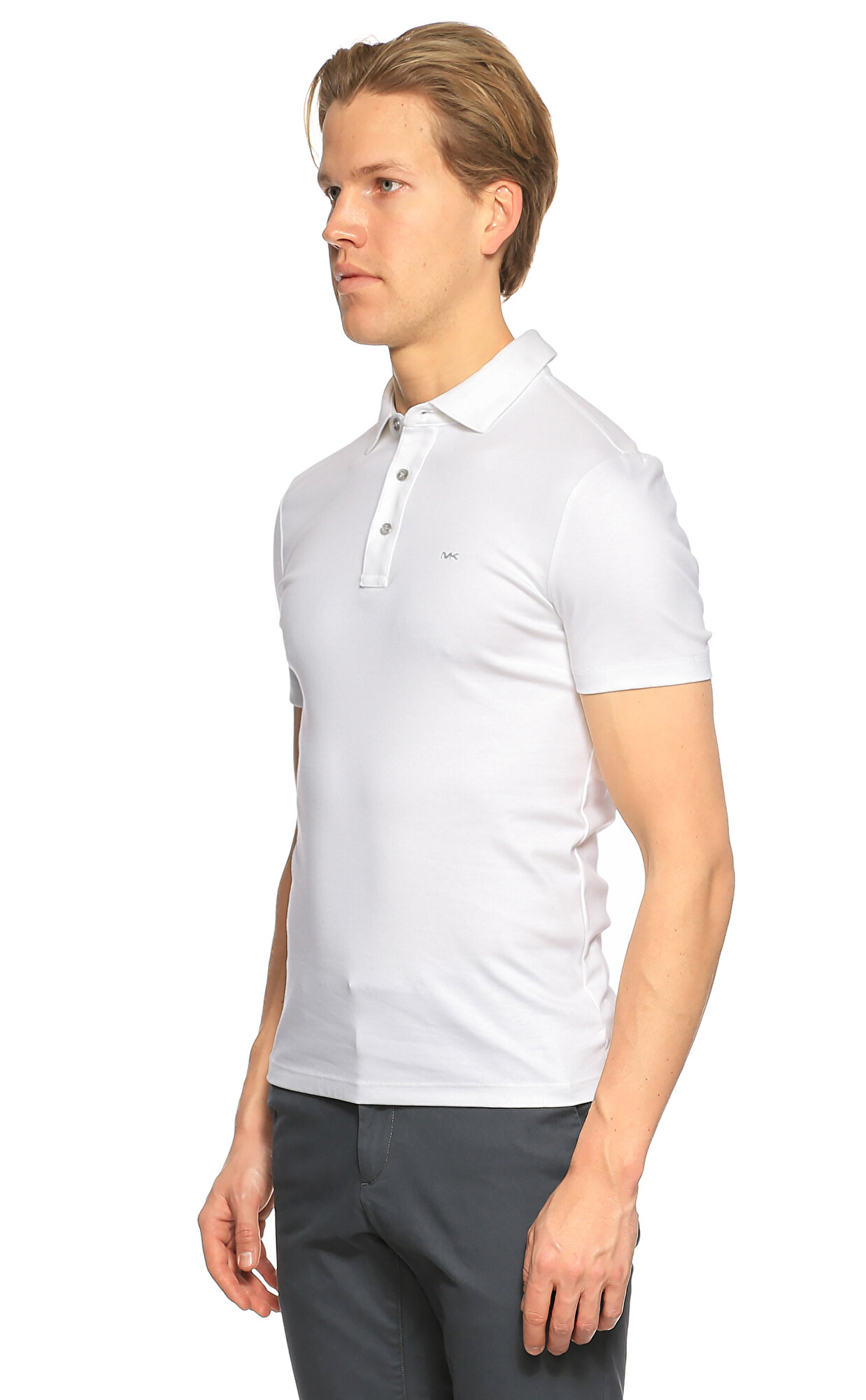 Michael Kors Collection Erkek Beyaz Polo TShirt