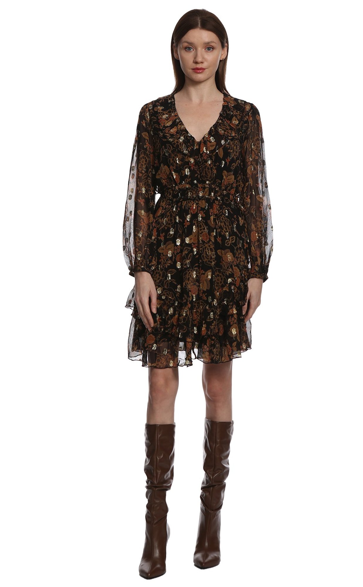 Derhy Kadın Siyah Elbise DERA3100496-NOIR - Brandroom