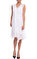 Elie Tahari İşleme Detaylı Beyaz Elbise #2