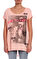 Guess Baskılı Pembe T-Shirt #1