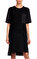DKNY Belden Büzgülü Siyah Elbise #1