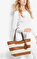 MICHAEL Michael Kors Stripe Canvas Çanta #2