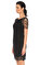 Elie Tahari İşleme Detaylı Siyah Elbise #3