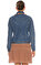 Forte Couture Ponpon Detaylı Mavi Jean Ceket #4