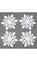 Laura Ashley Snowflakes 4'lü Amerikan Servisi #1