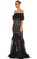Costarellos Siyah Uzun Elbise #3