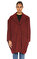 Maison Margiela Geniş Kesim Bordo Palto #1