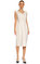 Michael Kors Collection V Yaka Beyaz Elbise #1
