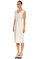 Michael Kors Collection V Yaka Beyaz Elbise #3