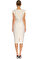 Michael Kors Collection V Yaka Beyaz Elbise #4