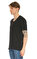 James Perse V Yaka Siyah T-Shirt #4