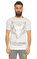 Philipp Plein Sport Baskı Desen Beyaz T-Shirt #1