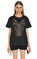 Barbara Bui İşleme Detaylı Siyah T-Shirt #3
