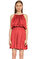 Barbara Bui Düz Desen Kırmızı Elbise #2