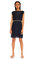 Penny Black Gold Şeritli Lacivert Elbise #1