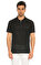 Billionaire Couture Düz Desen Siyah Polo T-Shirt #1