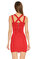 Karen Millen Kabartma Desenli Kırmızı Elbise #4