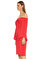 David Meister Kırmızı Elbise #3