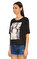 Guess Baskı Desen Siyah T-Shirt #4