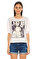 Guess Baskı Desen Beyaz T-Shirt #1