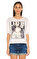 Guess Baskı Desen Beyaz T-Shirt #3