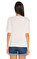 Guess Baskı Desen Beyaz T-Shirt #5