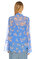 Juicy Couture Çiçek Desenli Şal Yakalı Tenkli Gömlek #5