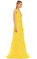Philipp Plein Dantel Detaylı Uzun Sarı Elbise #3