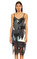 DKNY Desenli Gri Elbise #2