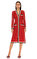 Gucci Dantel İşlemeli Kırmızı Elbise #1