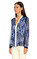 Elie Tahari Karma Desen Lacivert Bluz #4