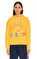 Mira Mikati Kapüşonlu İşleme Detaylı Sarı  Sweatshirt #1