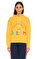 Mira Mikati Kapüşonlu İşleme Detaylı Sarı  Sweatshirt #3