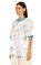 Mira Mikati Karma Desen Beyaz T-Shirt #4