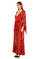 De La Vali Uzun Desenli Kırmızı Elbise #3