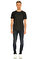 John Varvatos Usa Düz Desenli Siyah T-Shirt #2