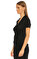 Karen Millen Büzgülü V Yaka Siyah Bluz #4