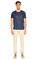 John Varvatos Düz Desen Mavi T-Shirt #2