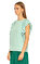 Maje Fırfır Detaylı Yeşil Bluz #4
