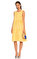 Mds Kareli Sarı Elbise #2