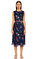 Juicy Couture İşleme Detaylı Midi Lacivert Elbise #1