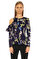 Karen Millen Yaprak Desenli Renkli Bluz #3