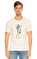 John Varvatos Usa Baskılı Beyaz T-Shirt #1