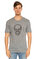 John Varvatos Usa Baskılı Gri T-Shirt #1