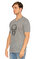 John Varvatos Usa Baskılı Gri T-Shirt #3