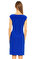 Lauren Degaje Yakalı Dizüstü Mavi Elbise #4