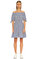 Guess Çizgili Kayık Yakalı Renkli Elbise #1