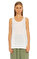 Eileen Fisher Kolsuz Beyaz T-Shirt #3