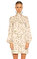 Alexander McQueen Çiçek Desenli Mini Pembe Elbise #2